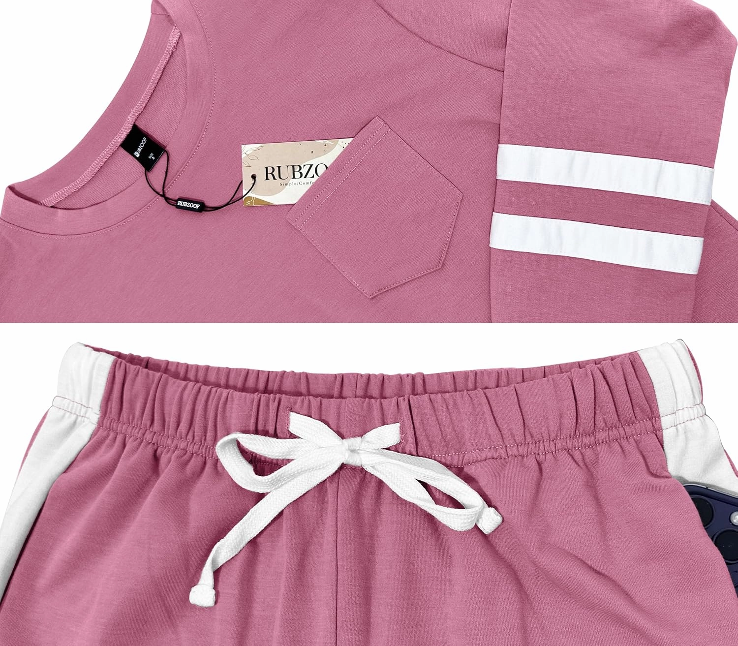 RUBZOOF Lounge Sets for Women 2 Piece Casual Travel Sweatsuits Outfits Loungewear Matching Sets Women Clothing S-3XL