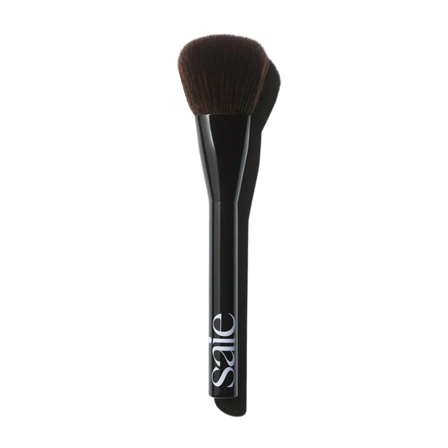 Saie Powder Blush Brush - Fluffy, Tapered Pressed or Loose Powder Brush for Easy Pickup, Diffused Application   Minimal Fallout - Made with Vegan, Cruelty-Free Synthetic Bristles (1 Count)