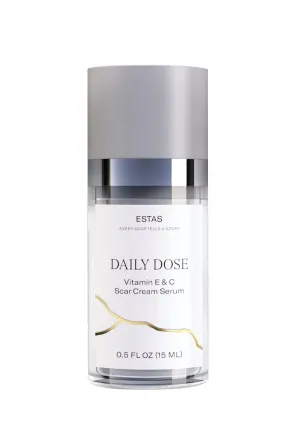 Scar Cream -Daily Vitamin E & C with Silicone, 0.5 oz -Effective for Old & New Scars on Face & Body, Ideal for Surgical, Burn, C-Section & Acne Scars, Vegan   Cruelty Free, Fragrance Free