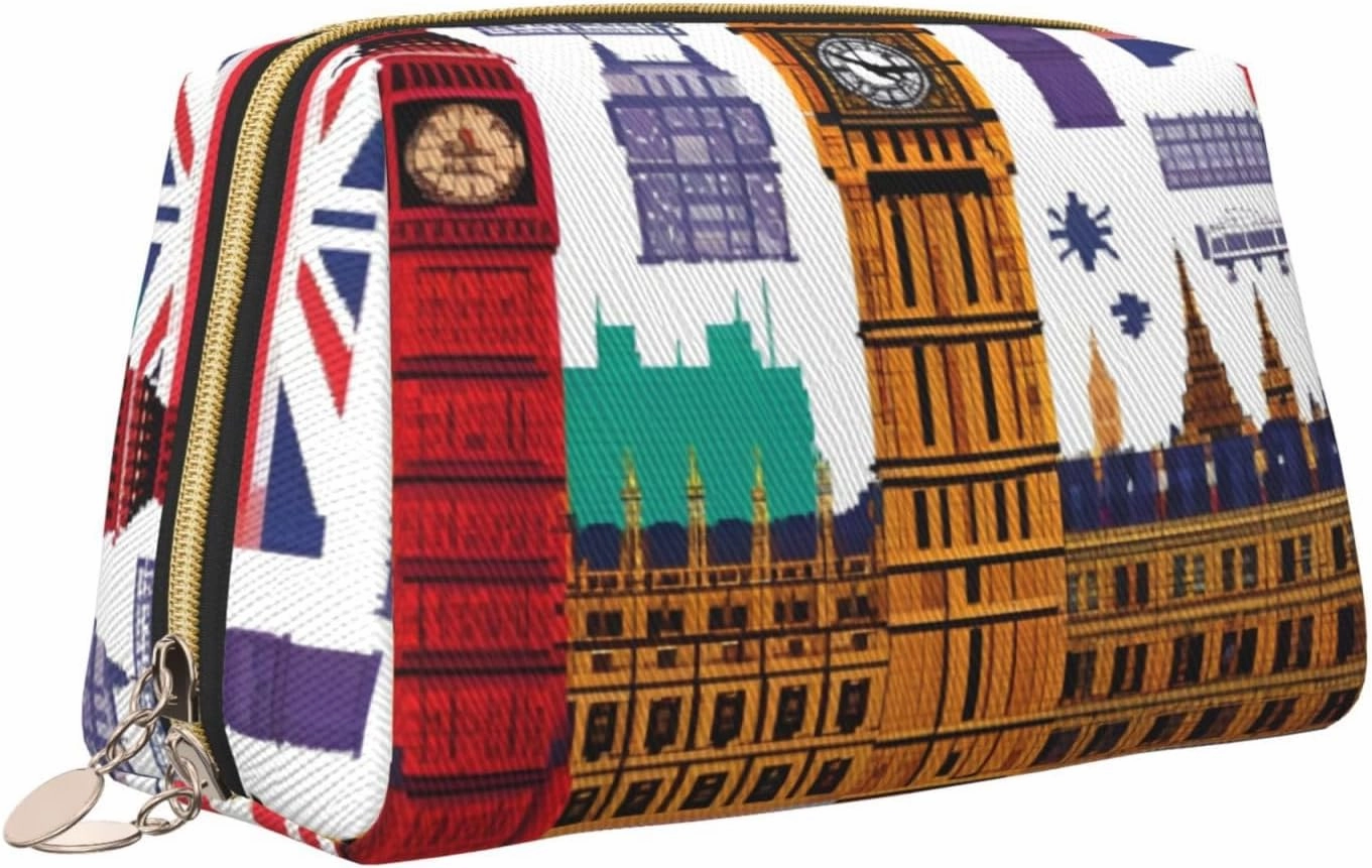 School Newspaper Toiletry Pouch, Travel-Friendly Makeup Organizer For Makeup Brushes, Lipsticks