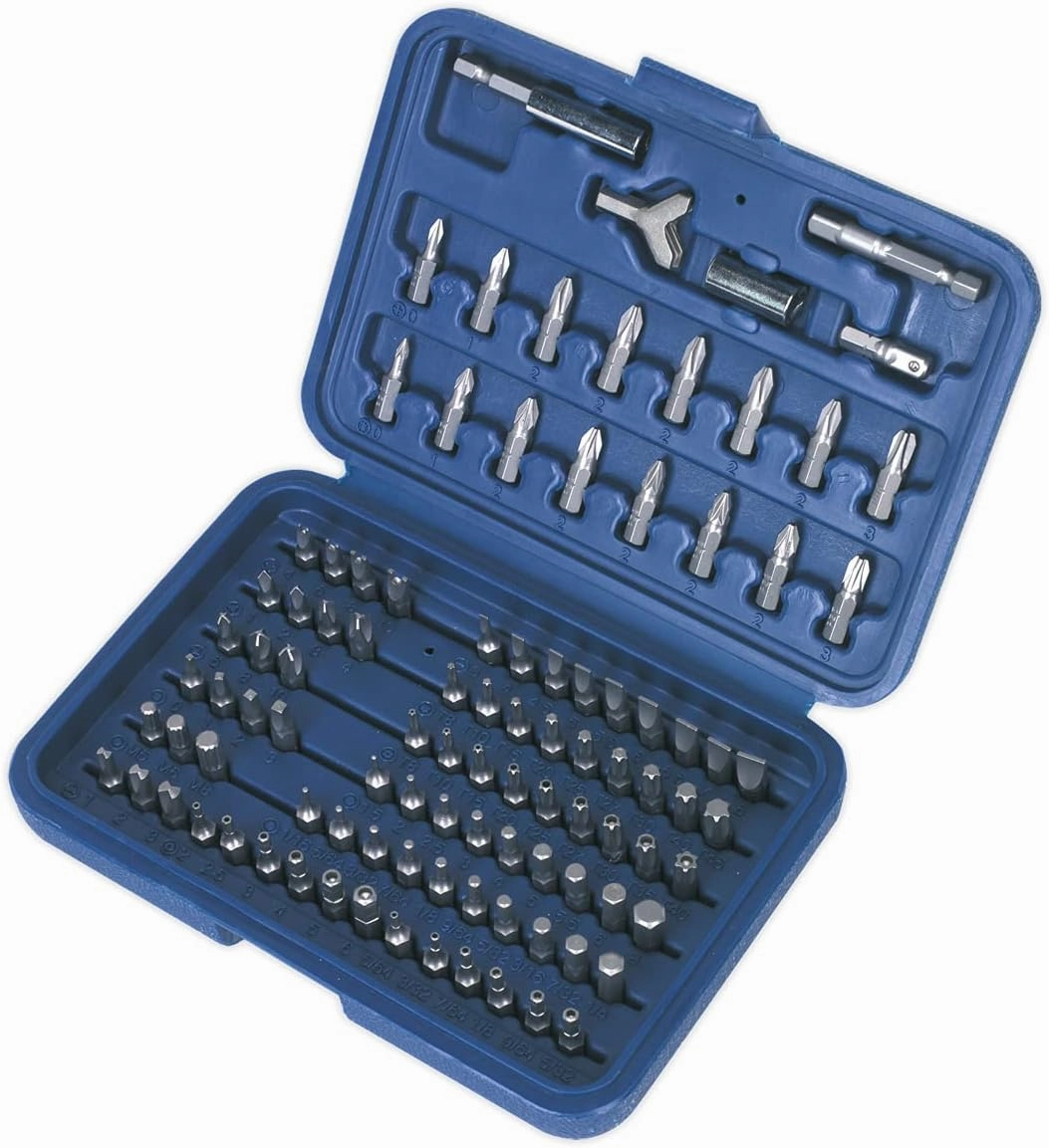 Sealey AK2100 100 Piece Power Tool/Security Bit Set, Silver