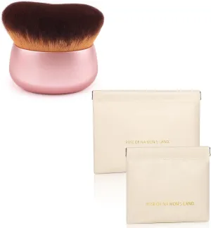 Self Tanning Brush & Makeup Bag Set – XL Body Brush for Flawless Tan Application   Travel-Friendly Cosmetic Bag, Ideal for Tanning Mousse, Lotion, Bronzer |