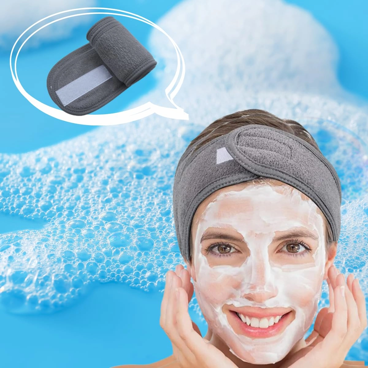 Senka Perfect Whip Beauty Foam Facial Cleanser 120g - Pack of 2 - Made in Japan - Free Hairband Included