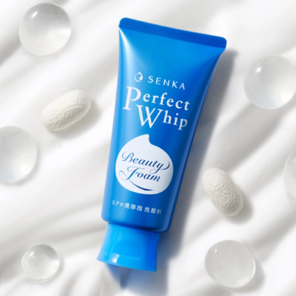 Senka Perfect Whip Beauty Foam Facial Cleanser 120g - Pack of 2 - Made in Japan - Free Hairband Included