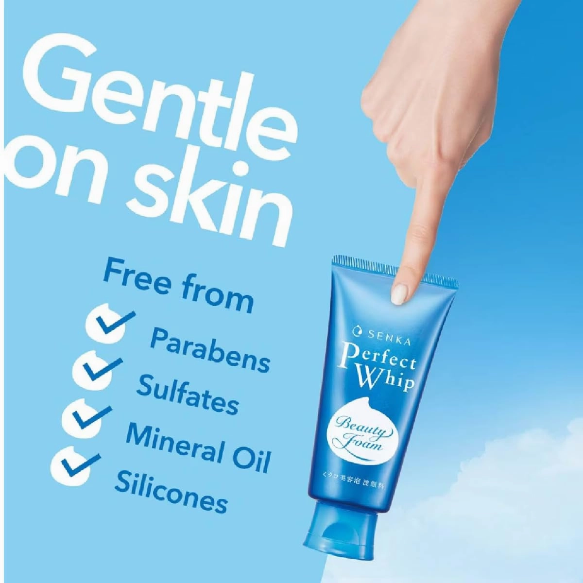 Senka Perfect Whip Beauty Foam Facial Cleanser 120g - Pack of 2 - Made in Japan - Free Hairband Included