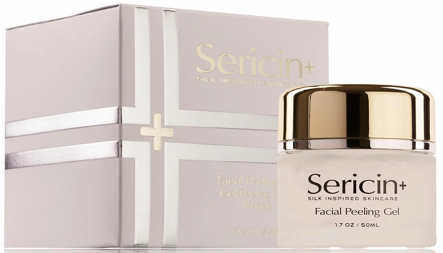 Sericin Plus Facial Silk Infused Peeling Gel. For a Gentle Exfoliation and Peeling Treatment. Removes Impurities and Dead Skin Cells for a Beautiful, Radiant Skin.