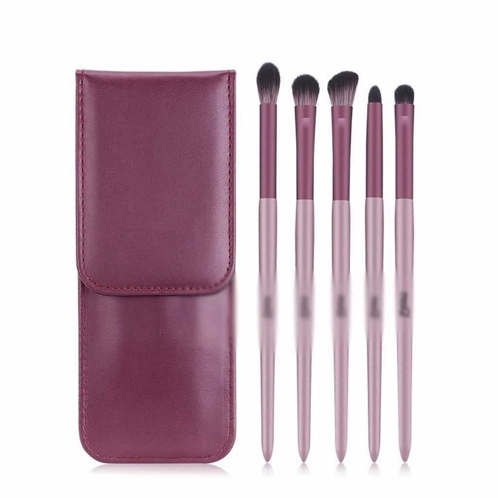 Set Of 5 Eye Shadow Brushes Eye Smudging Brush Eye Makeup Nose Shadow Brush Makeup Brush(1,D)