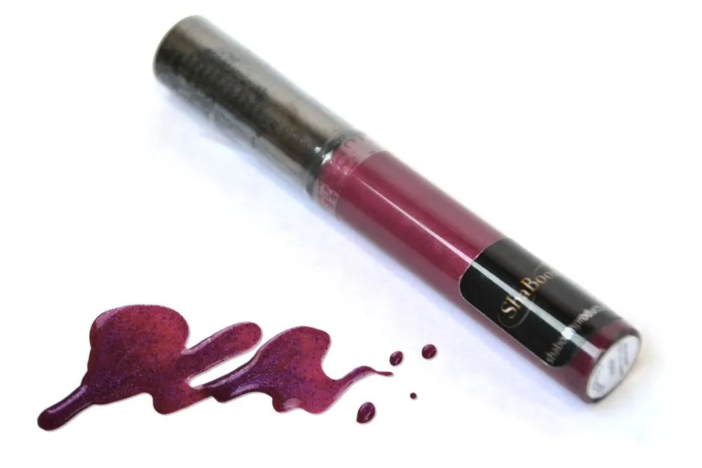 ShaBoom Beauty Moisturizing Jojoba Lip Lacquer Gloss, Paraben, Talc, and Cruelty Free (Boysenberry)