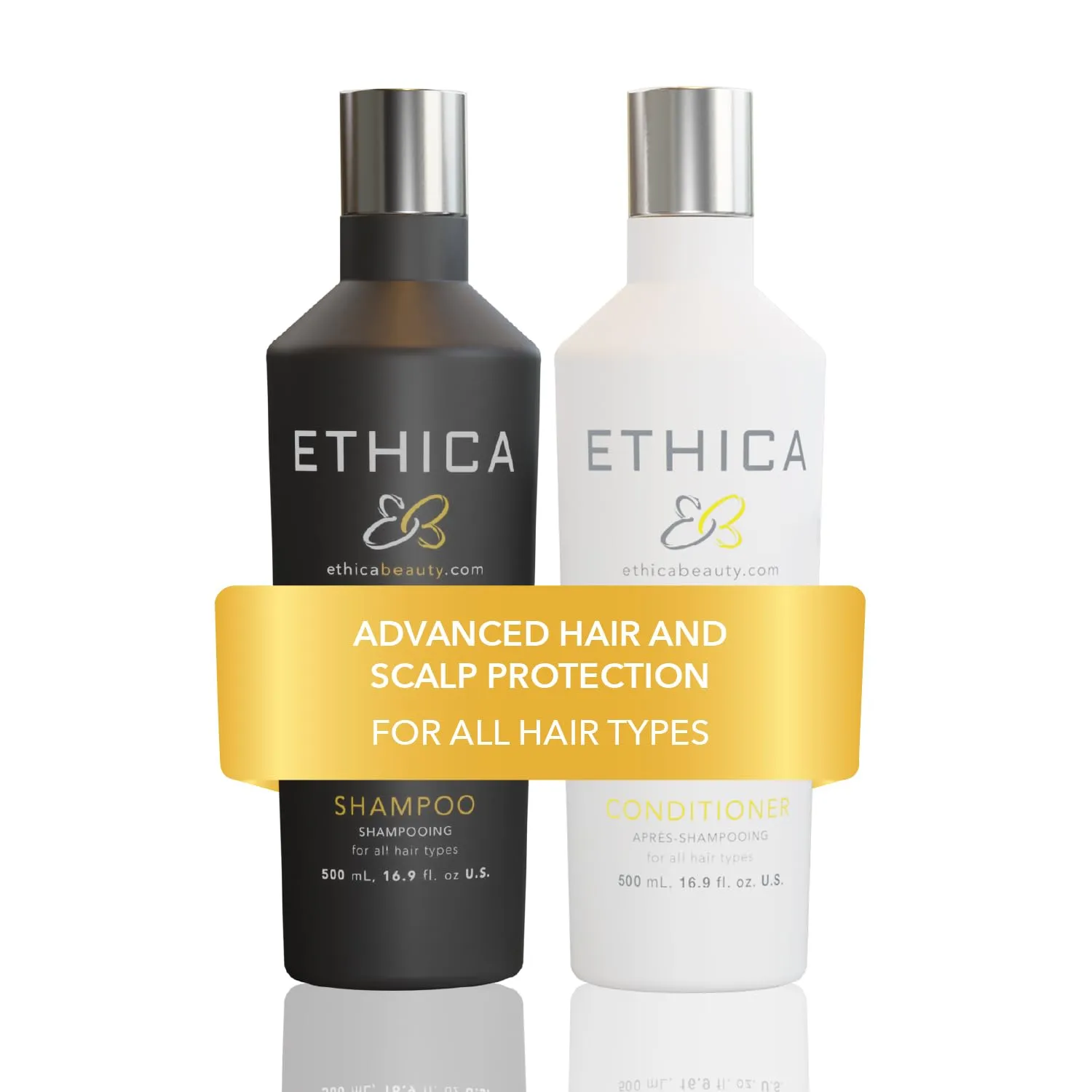 Shampoo and Conditioner. Clarifying & Deep Conditioning. Promotes Strong Healthy Hair, Scalp Health, and Hair Growth, 16.9 Oz
