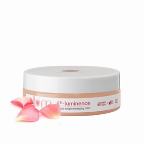 Sheltr E-Luminence Simply Supple Cleansing Balm | Gentle Makeup Remover | Enriched with Vitamin E | For Normal, Dry, Combination Skin | 100% Vegan, Cruelty Free | 90 gm