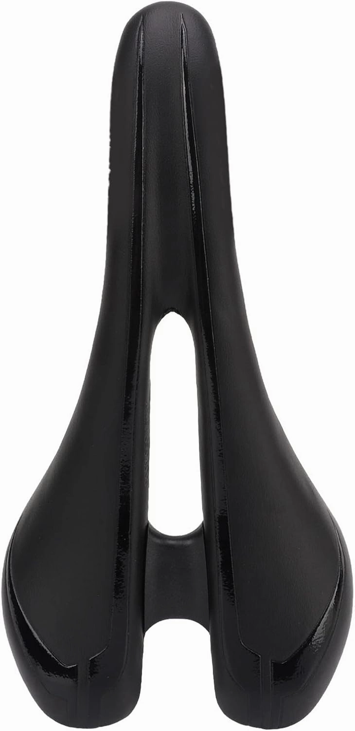 Shock Absorbing and Abrasion Black Sponge Saddle, Ergonomic for Comfortable Riding, Widely Applicable to Mountain Bikes, BMX, Road Bikes and More