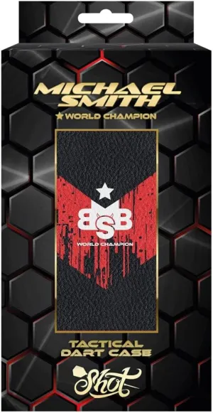 Shot! Darts Michael Smith World Champion Tactical Darts Wallet (Victory) Holds 6 fully assembled darts with deep zipped pocket Perfect for tournaments or darts sessions Made in New Zealand