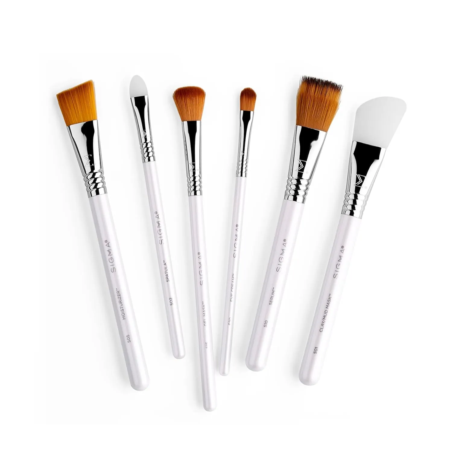 Sigma Beauty S20 Eye Cream Skincare Brush – Skincare Tool for Applying Skincare Products to Face and Skin, Gentle Eye Cream Brush Applicator for Eye Creams and Eye Makeup Primer (1 Pc)