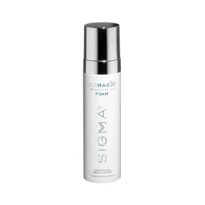 Sigma Beauty Sigmagic Foam Makeup Brush Shampoo – Makeup Brush Cleaner Solution with Professional Grade Formula to Remove Makeup Residue and Build Up on Makeup Brushes & Makeup Sponges (6.76 FL Oz)
