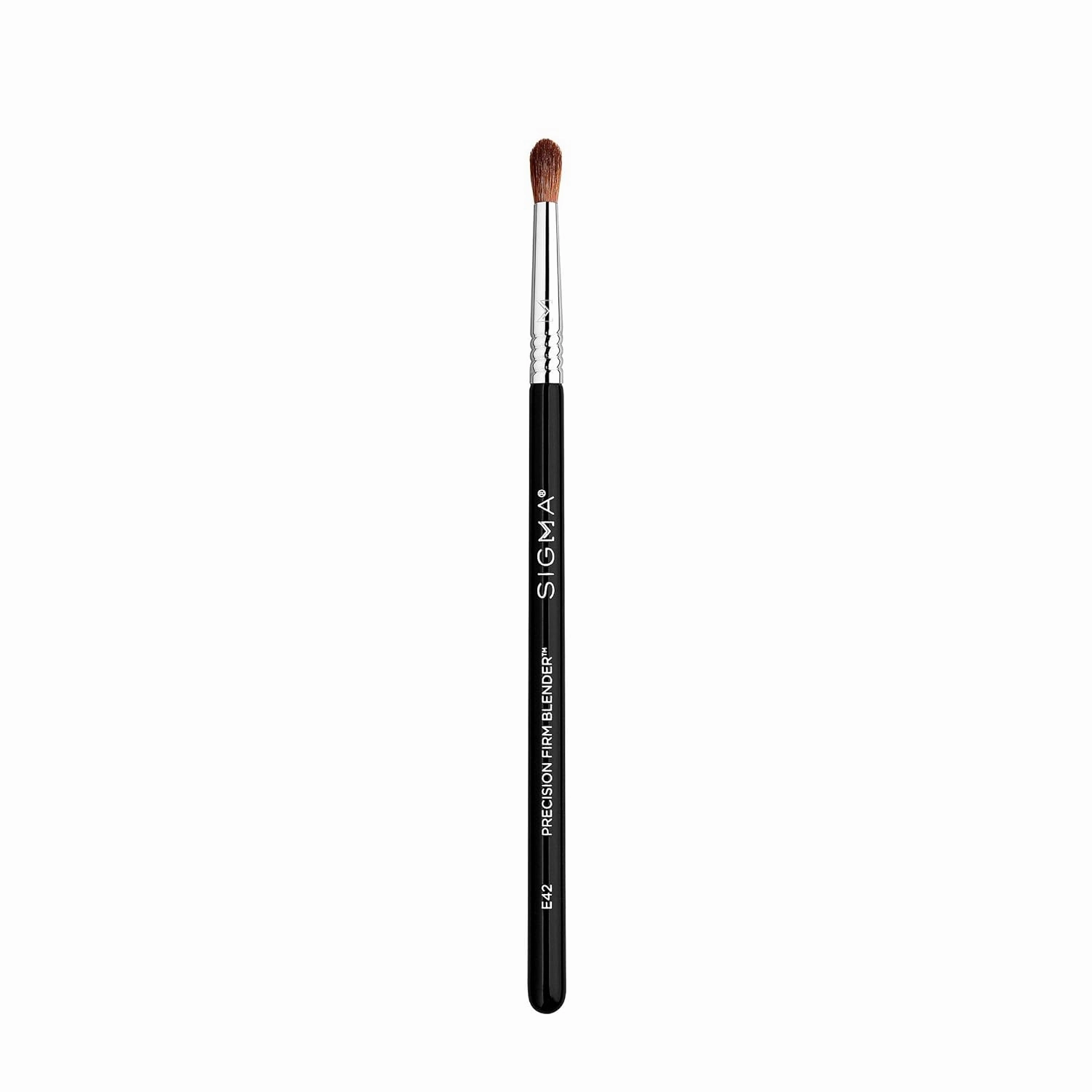Sigma Beauty Professional E42 Precision Firm Blender Brush – Professional Dense Blending Brush for Cream or Powder Products - Firm Precision Eyeshadow Brush for Small or Hooded Eyes (1 Brush)