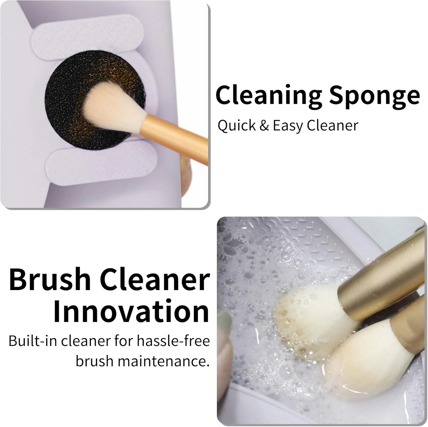 Silicone Makeup Brush Holder with Cleaning Pad - Travel Brush Organizer Case, Magnetic Closure Waterproof Cosmetic Bag for Easy Storage & On-the-Go Cleaning (9.05 Inch)