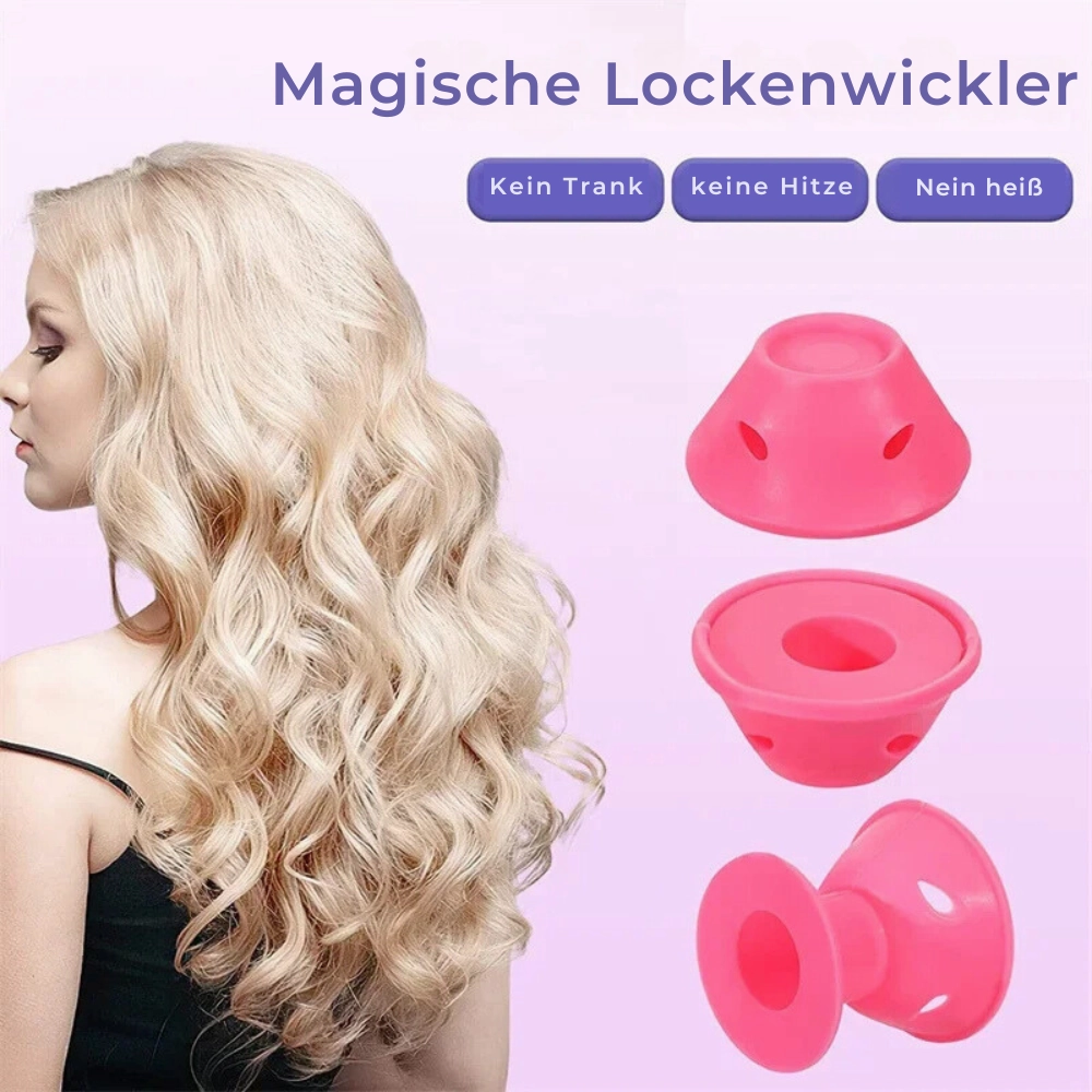 Silicone heat -free curlers