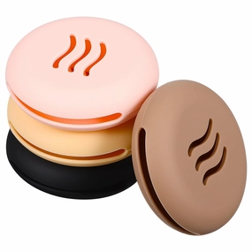 Silicone Makeup Sponge Holder 4pcs Makeup Puff Case Travel Essential Portable for Personal Professional Use