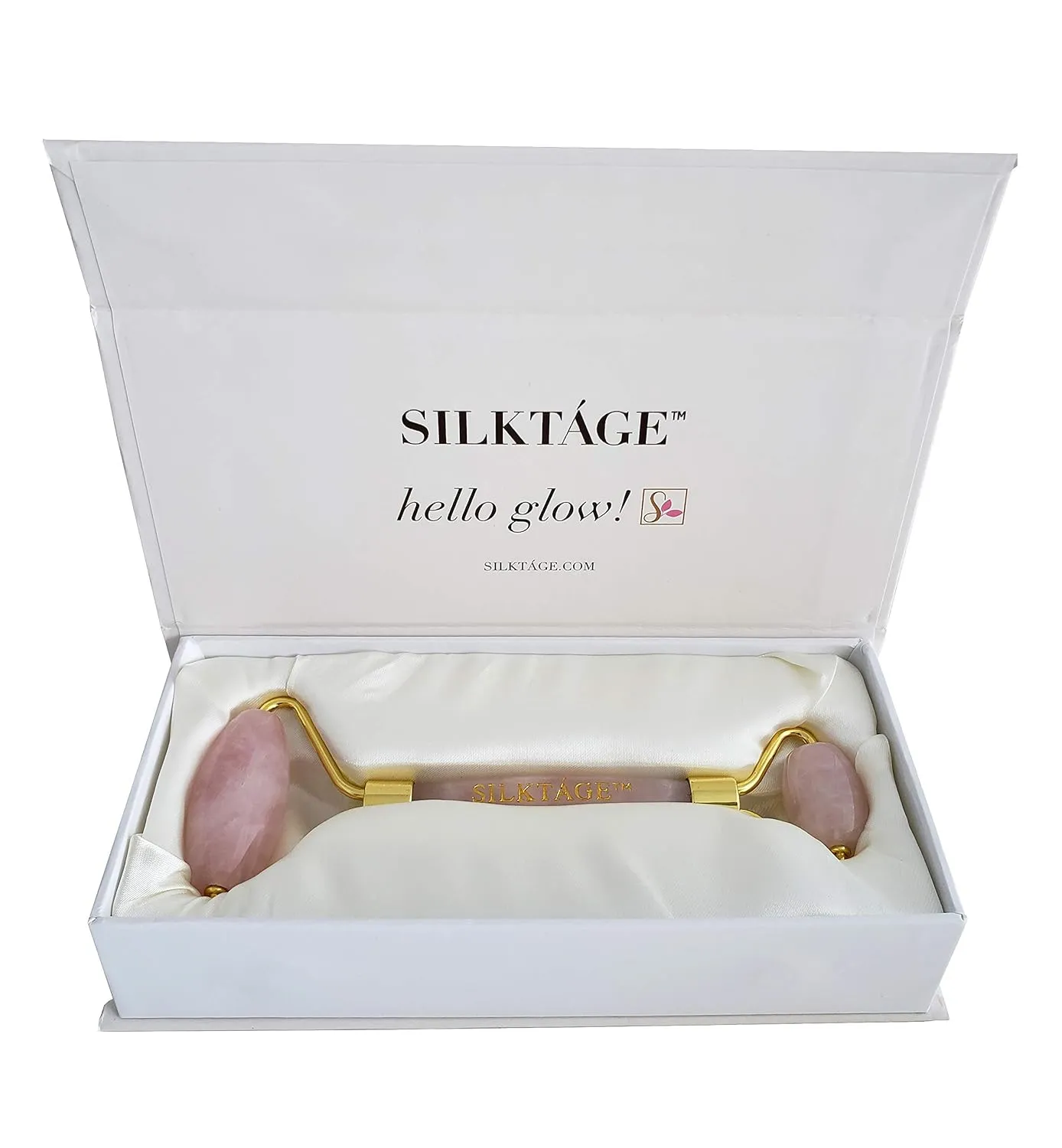 SILKTÁGE ROSE QUARTZ FACIAL ROLLER