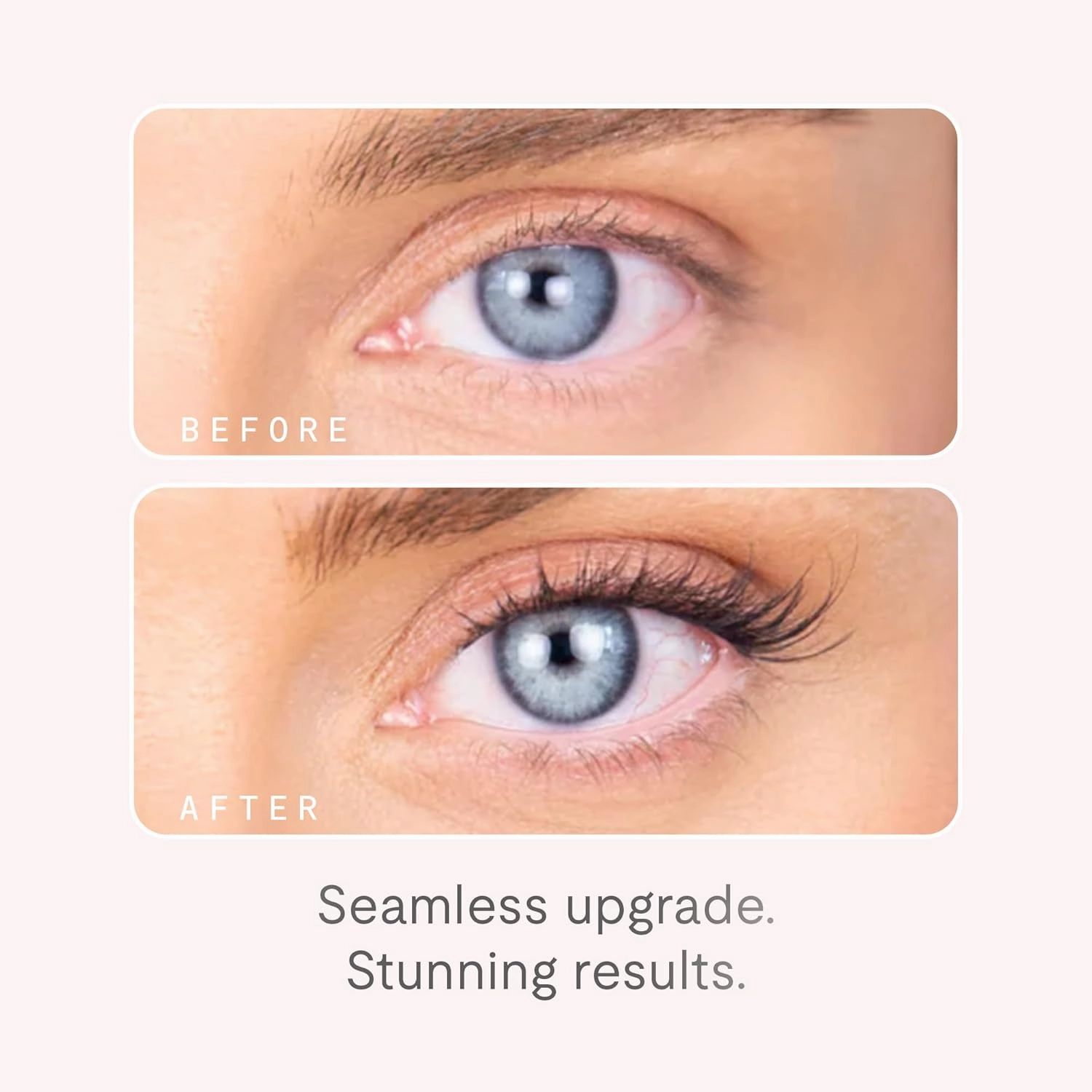 Silly George Single-Size Pop-On Lashes - DIY 1-Step Pre-Glued Faux Eyelash Cluster Kit, Natural Look Extensions, Pack of 24 Individual Clusters, Black - Blush, 12mm