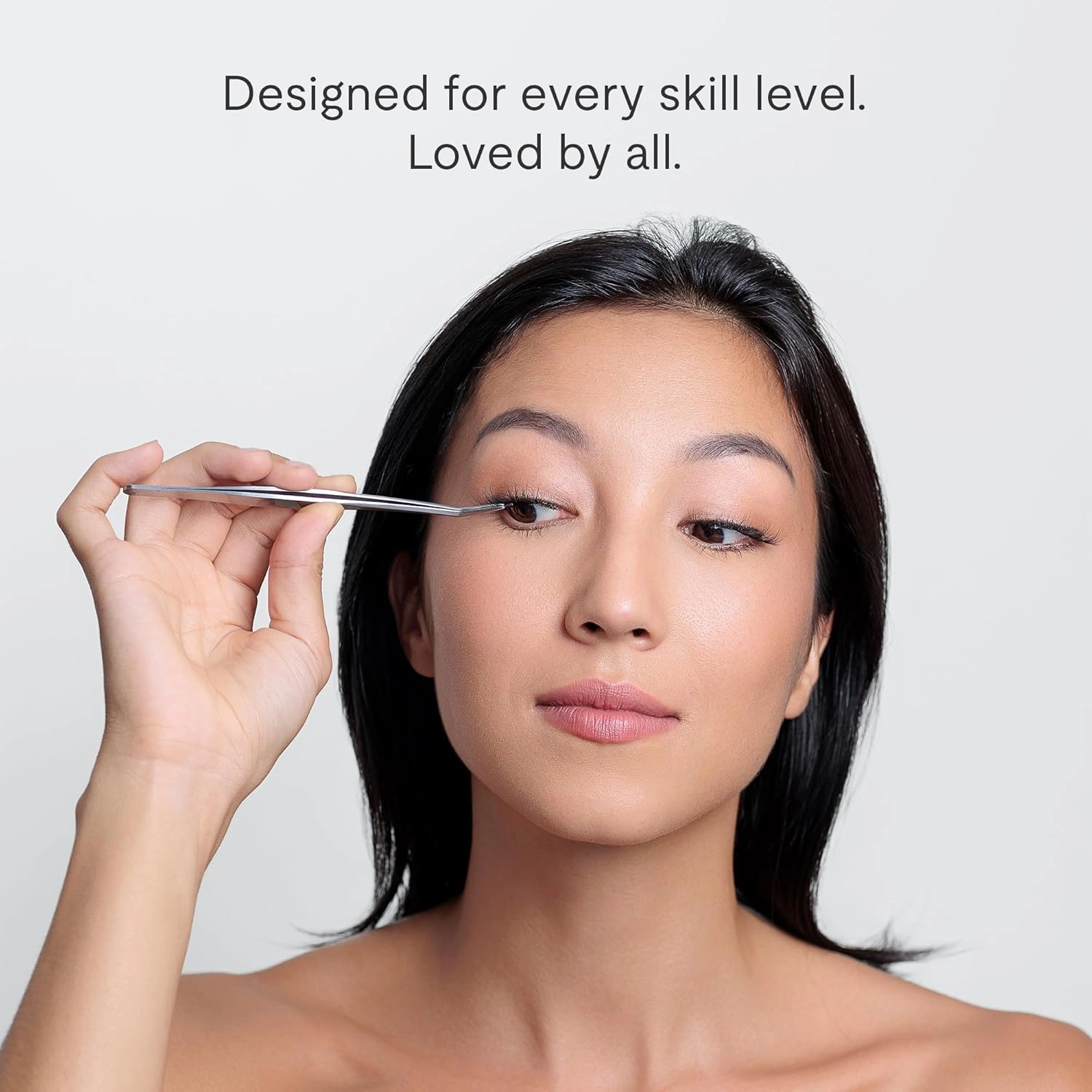 Silly George Single-Size Pop-On Lashes - DIY 1-Step Pre-Glued Faux Eyelash Cluster Kit, Natural Look Extensions, Pack of 24 Individual Clusters, Black - Blush, 12mm