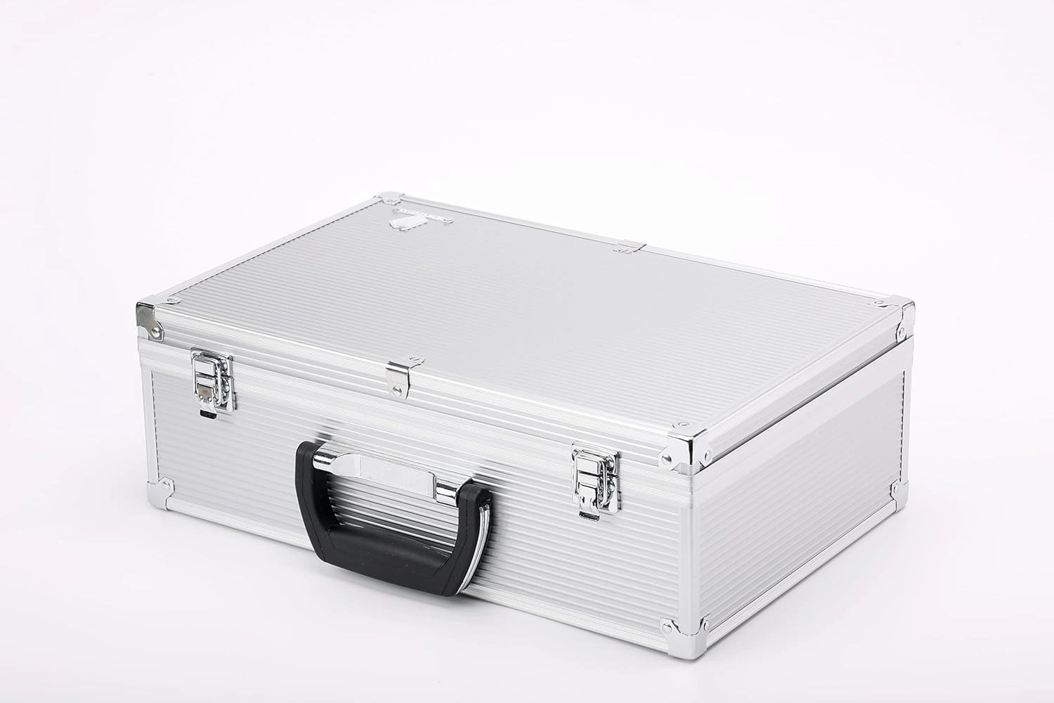 Silver TC-A5B Tabletop Gaming Storage Case with Sliding Divider Walls for TCG, Deck Box, Card Games, MTG, Magic, FaB, YGO, FaB, Dominion, Board Games.
