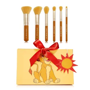 Simba Make Up Brushes, Spectrum Makeup Brushes Set Including Concealer Brush, Eyebrow Brush and Face Brush with Soft Synthetic Bristles, 6 Piece Official Disney Makeup Brush Set