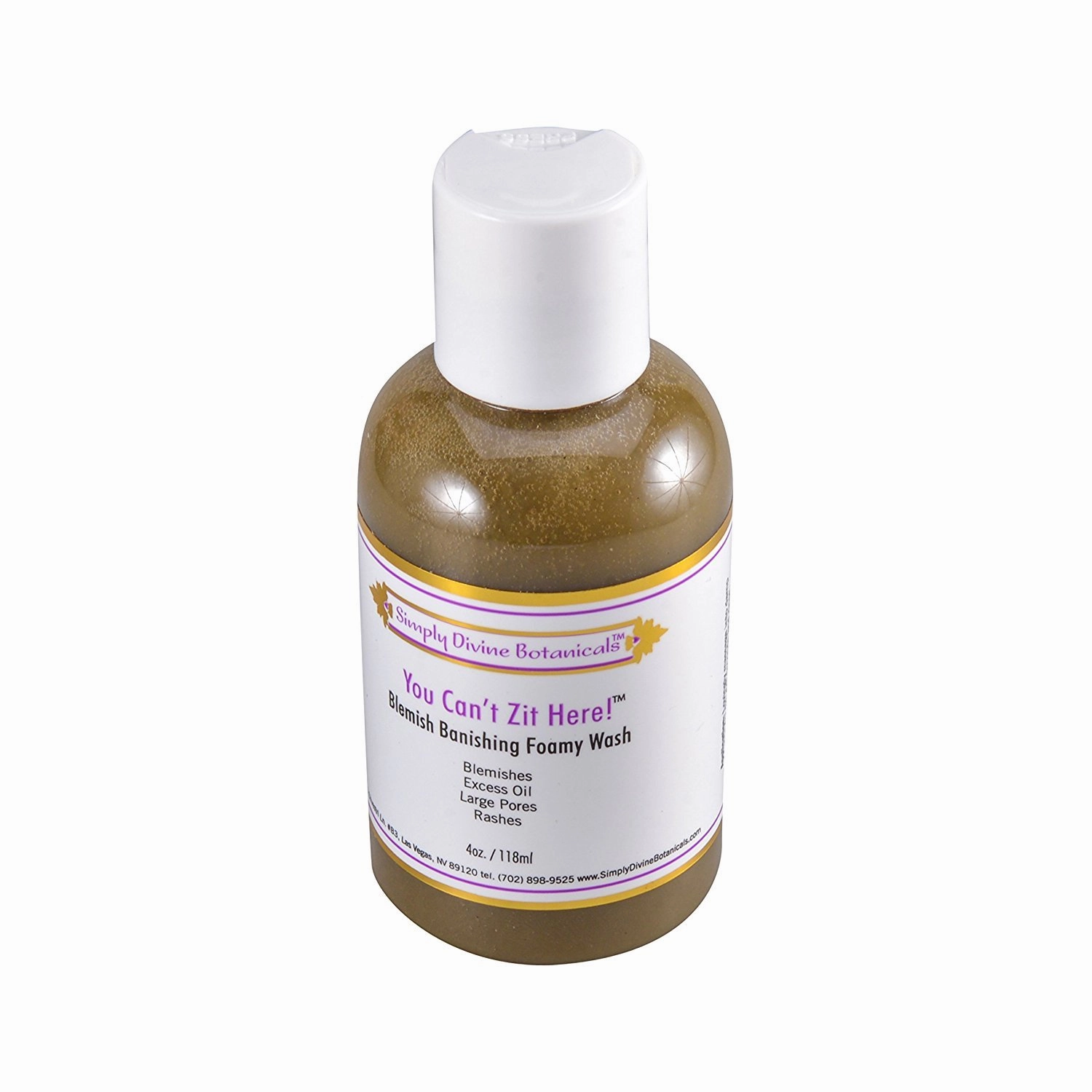 Simply Divine Botanicals You Can't Zit Here! Blemish Banishing Foamy Wash, 4 oz