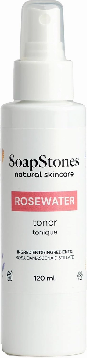 Soapstones Rosewater Toner - 120ml, Alcohol-Free, Suitable for All Skin Types - Rose Water Facial Toner for Daily Use