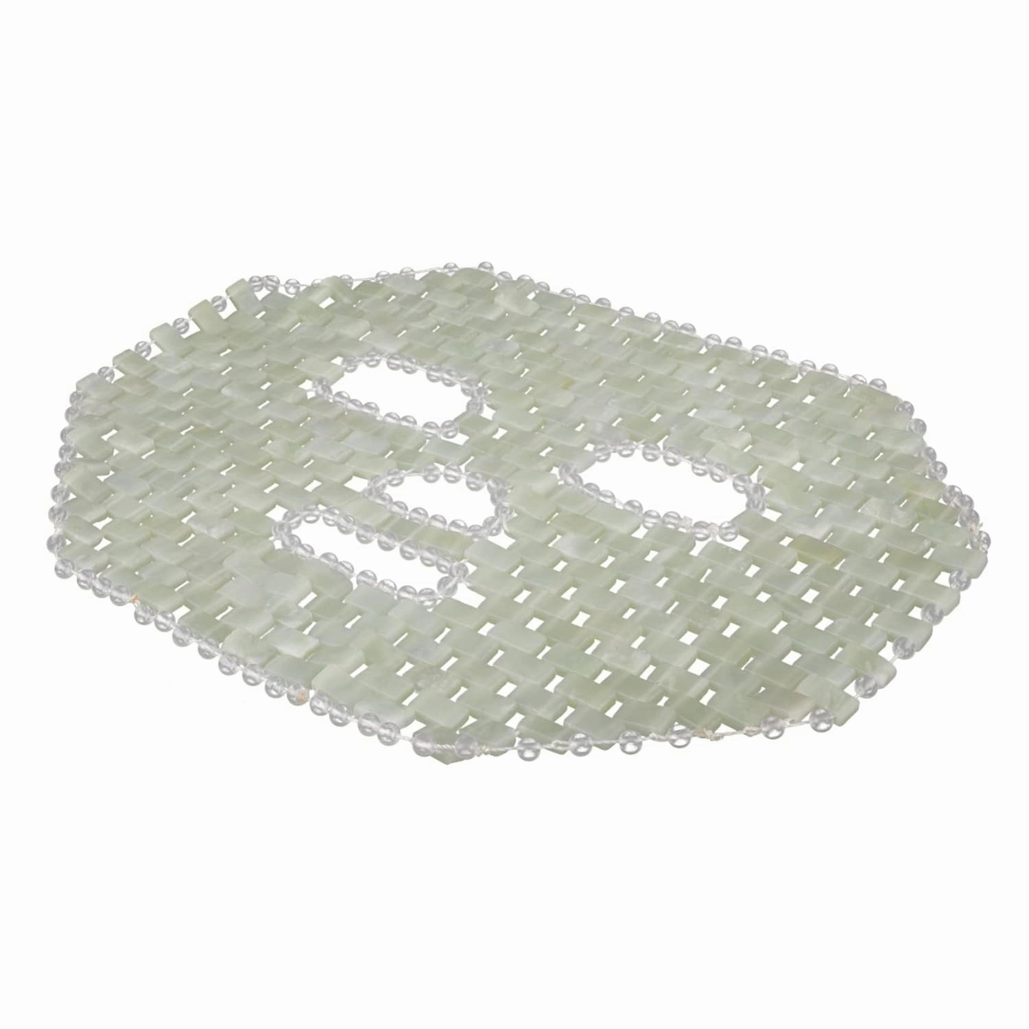 Soothing Jade Facial Mask for Eyes Natural Cooling Eye Care Tool for Relieves Dark Circles and Swelling for Home Massage and Relaxation