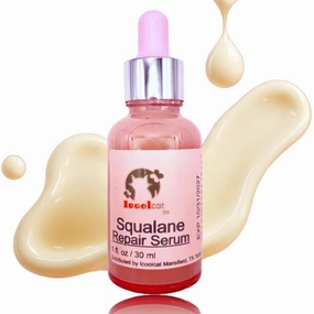 Squalane Face Serum – Deep Hydration & Anti-Aging Moisturizer with Squalane, Glycerin, Peptides, Hyaluronic Acid & Tremella Polysaccharide for Smooth, Radiant Skin – Lightweight, Non-Greasy (1oz)