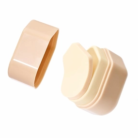 Stick-On Makeup Sponge & Case SET, Latex-Free Beauty Sponge Sticker 5P