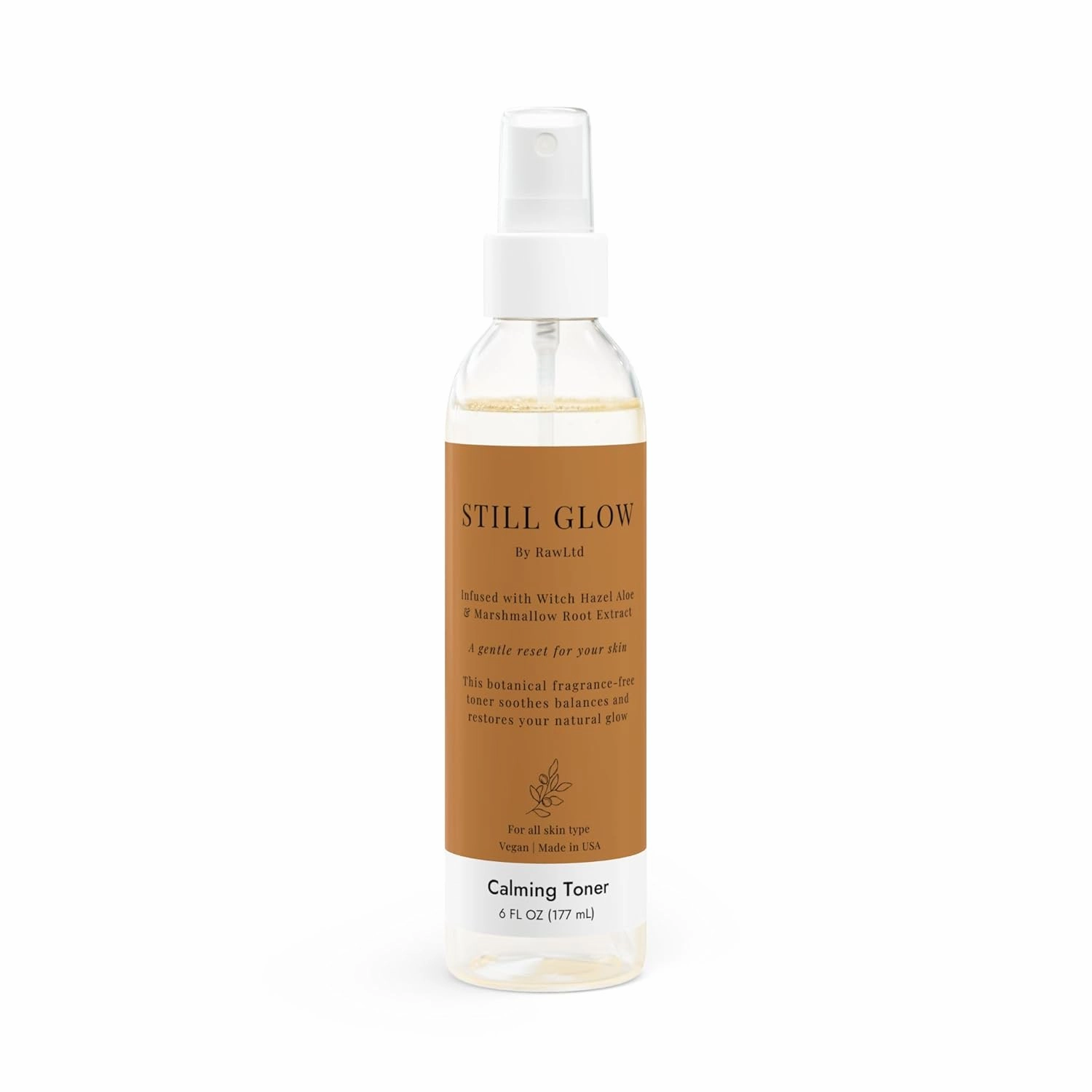 STILL GLOW Calming Toner | Witch Hazel & Aloe | Alcohol-Free | Vegan Skincare | For All Skin Types | 6 FL oz | Cruelty Free