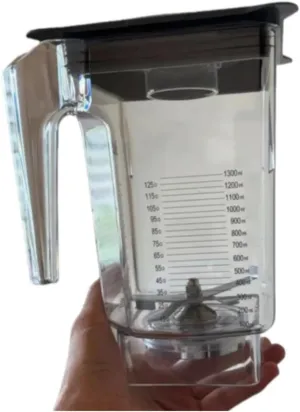 Stir The Vessel Blender Jar，Compatible For Blendtec 90 Oz，Compatible For WildSide Jar Replacement Blenders - 36 Oz Blending Capacity- Clear(2pcs)