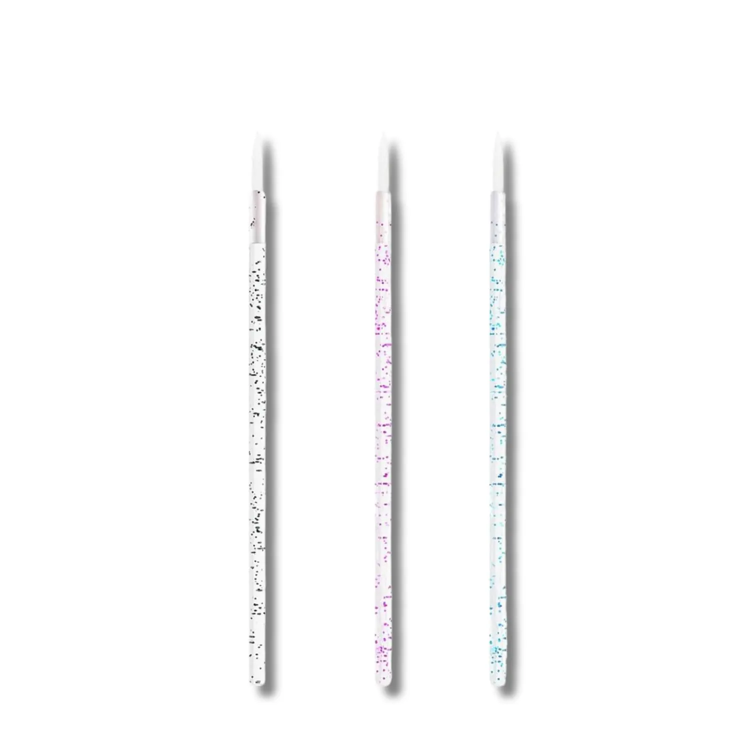 Straight Powder Lip Brush Set - 4 PCS