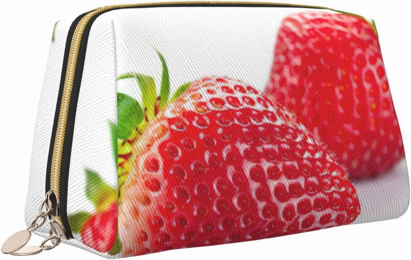Strawberry Toiletry Pouch, Travel-Friendly Makeup Organizer For Makeup Brushes, Lipsticks