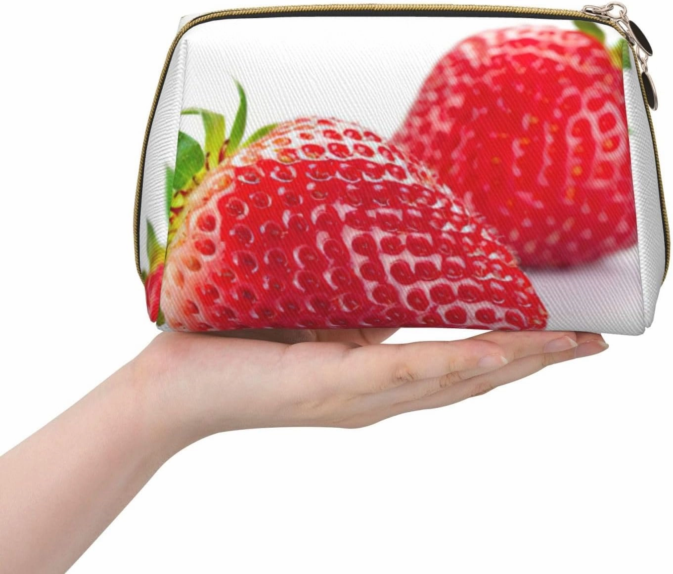 Strawberry Toiletry Pouch, Travel-Friendly Makeup Organizer For Makeup Brushes, Lipsticks