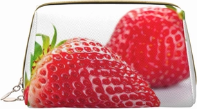 Strawberry Toiletry Pouch, Travel-Friendly Makeup Organizer For Makeup Brushes, Lipsticks