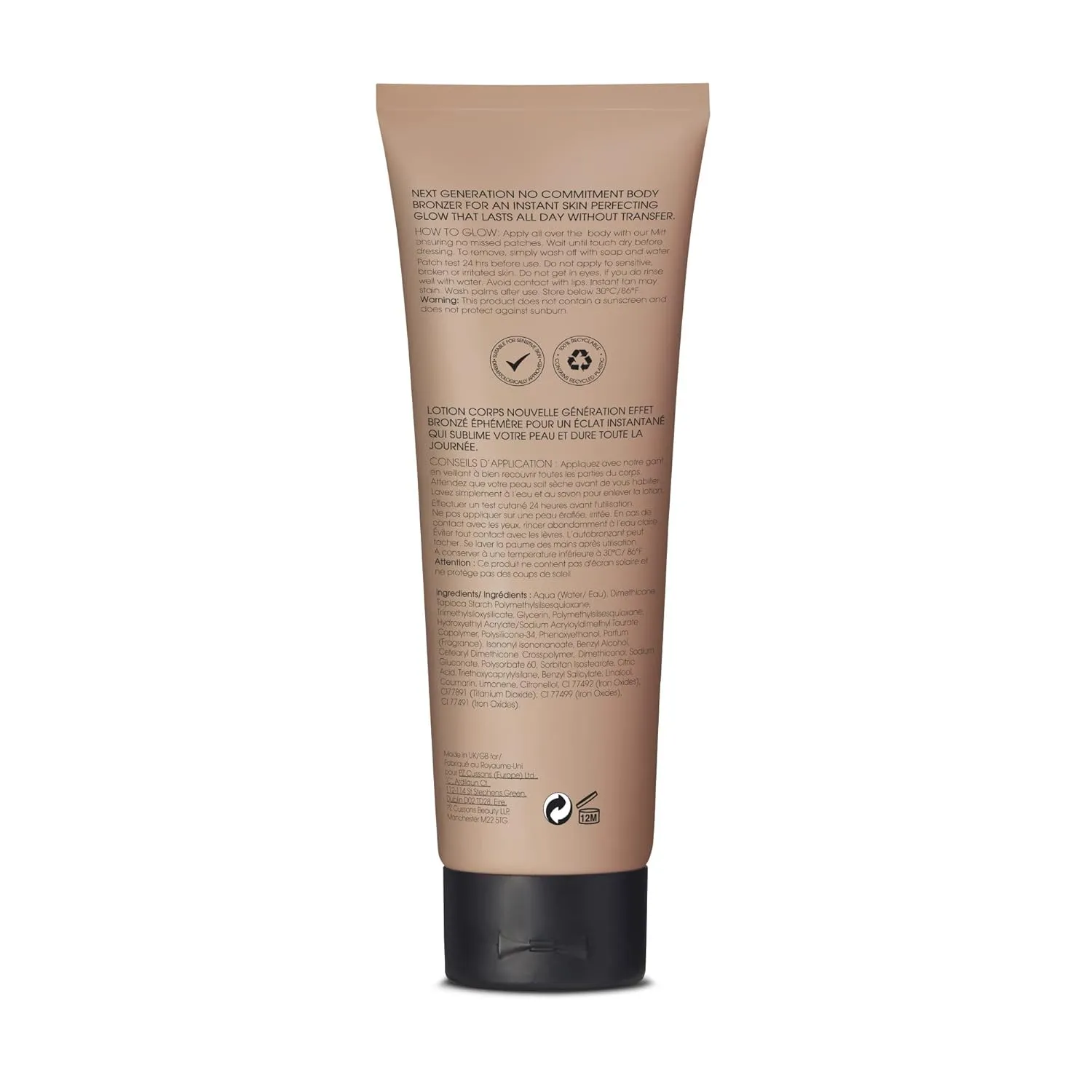 St.Tropez Instant Glow Face & Body Bronzer Makeup, Smudge-Proof Body Makeup, Vegan, Natural & Cruelty Free