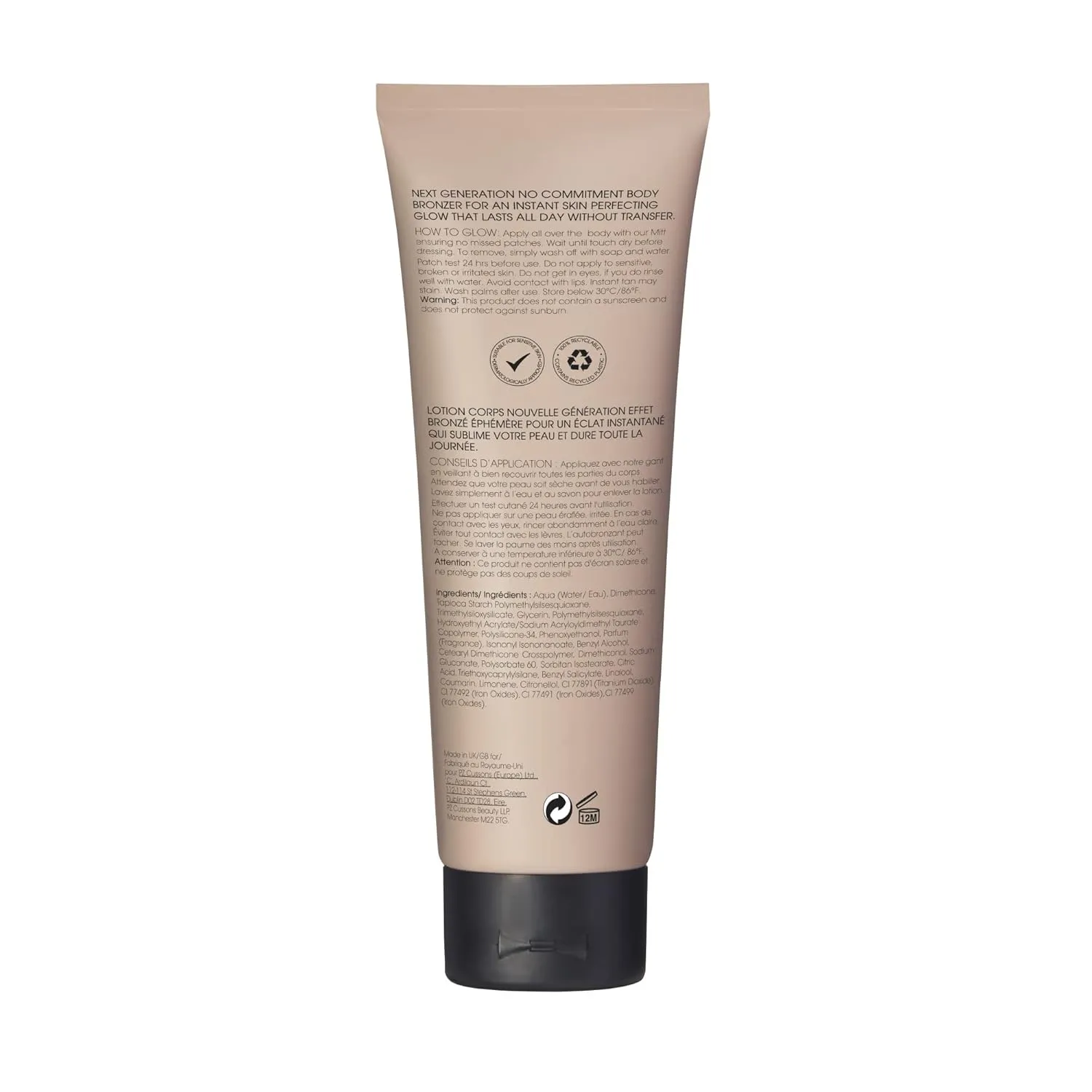 St.Tropez Instant Glow Face & Body Bronzer Makeup, Smudge-Proof Body Makeup, Vegan, Natural & Cruelty Free