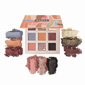 Style Meets Substance Eyeshadow Palette, Vegan Eye Makeup Kit, Beauty Gift Set for Women, Cruelty Free, Includes 9 Long Lasting Colors - Matte, Glitter, and More