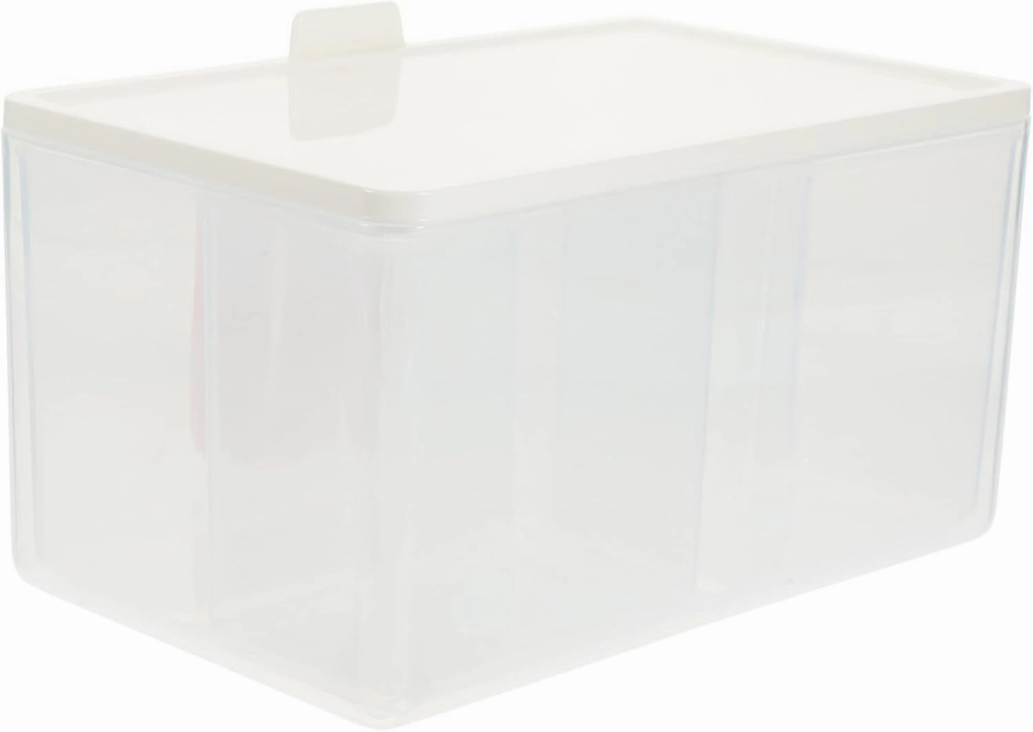 Stylish Compartments Cotton Pad Case Pp Plastic and Aesthetically Designed for Your Dressing Table