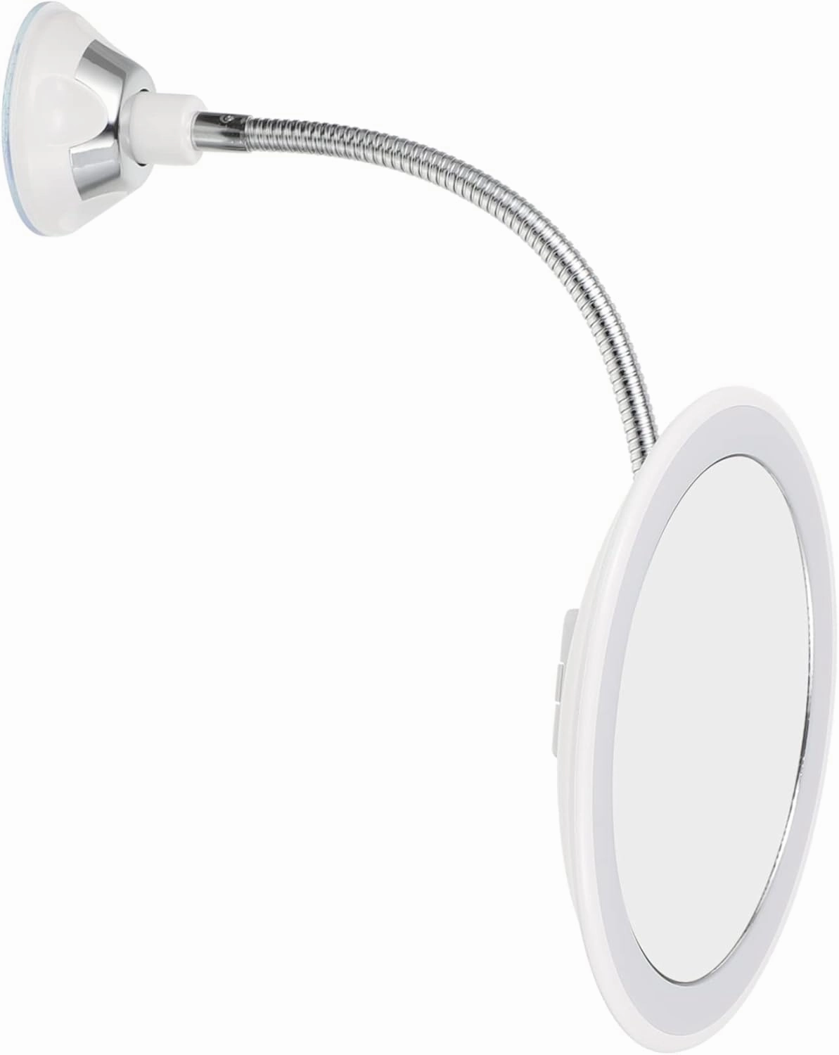 Suction Cup Makeup Mirror Magnification Led Light 360° Rotation Perfect for Home Travel