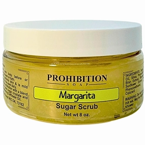 Sugar Scrub - Margarita - Paraben-Free Exfoliating Body Scrub Made With Pure Cane Sugar, Safflower Oil & Vitamin E 8 Oz