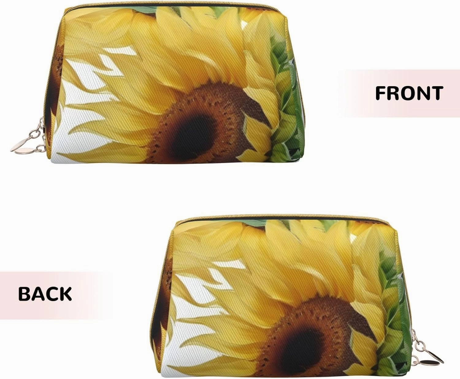 Sunflower Toiletry Pouch, Travel-Friendly Makeup Organizer For Makeup Brushes, Lipsticks