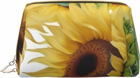Sunflower Toiletry Pouch, Travel-Friendly Makeup Organizer For Makeup Brushes, Lipsticks