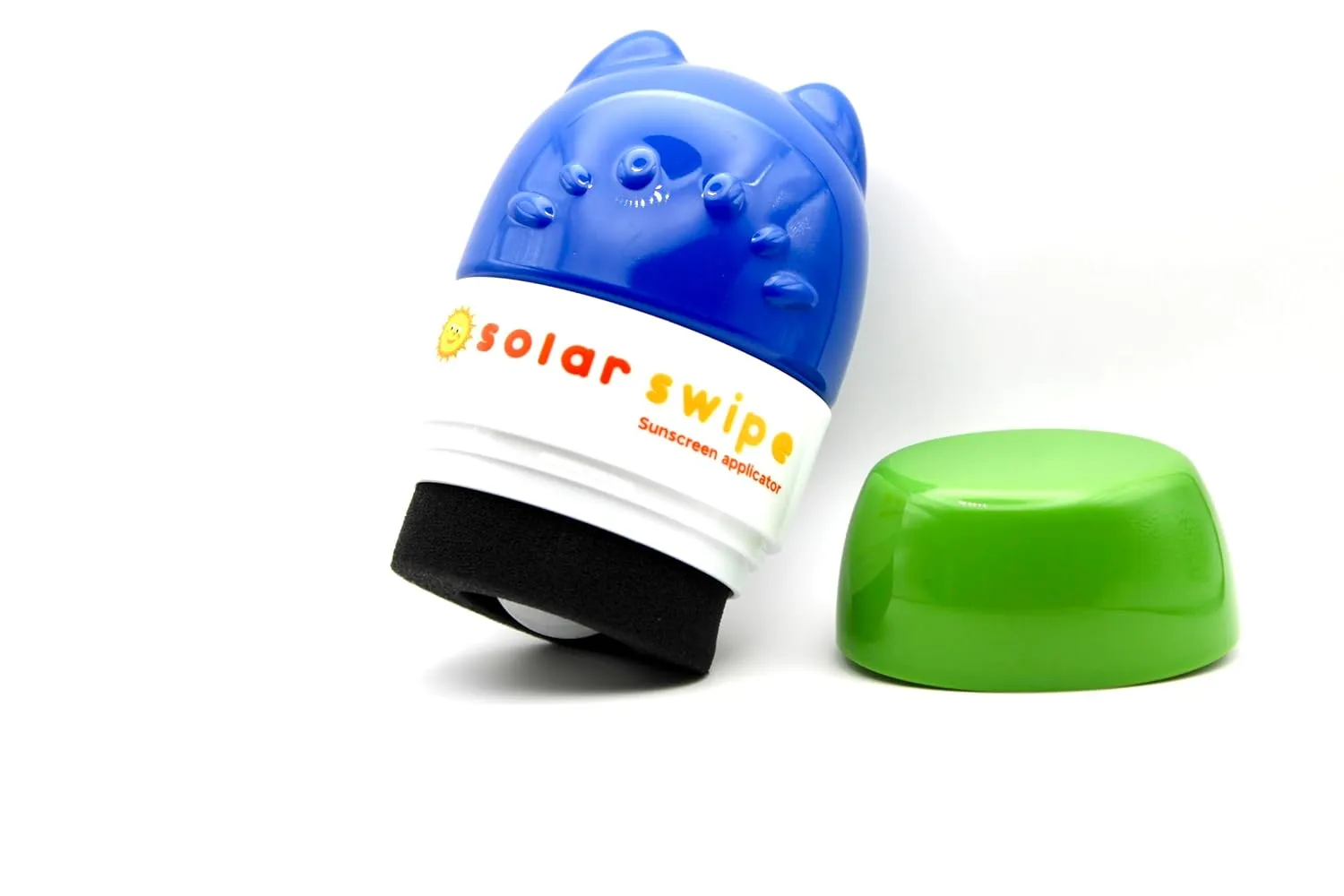 Sunscreen Applicator for Kids and Adults, Portable, Washable, Easy on the Go Sunscreen Application for Any Age and Skin (Blue Green)