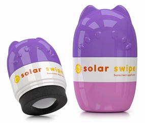 Sunscreen Applicator for Kids and Adults, Portable, Washable, Easy on the Go Sunscreen Application for Any Age and Skin (Purple Pink)