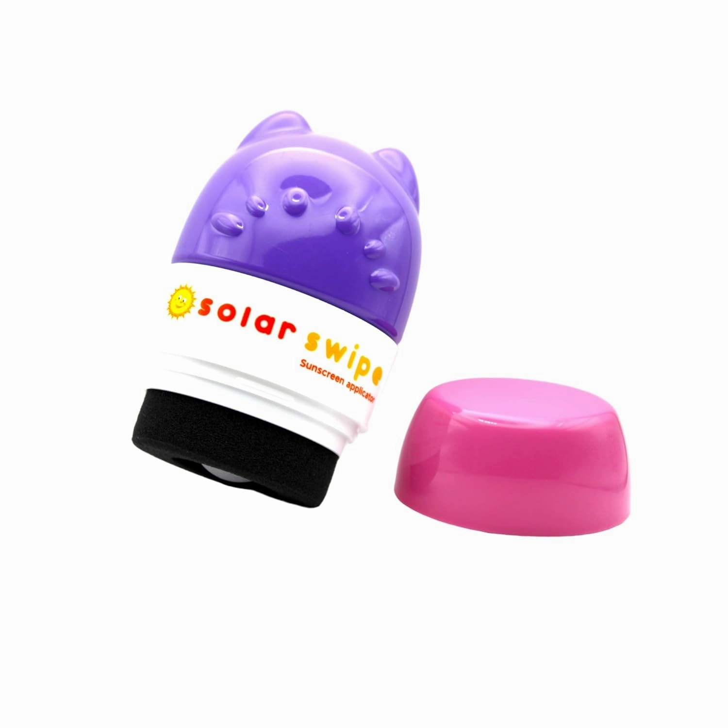 Sunscreen Applicator for Kids and Adults, Portable, Washable, Easy on the Go Sunscreen Application for Any Age and Skin (Purple Pink)