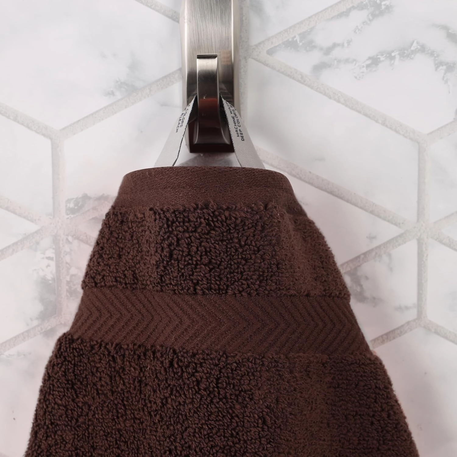 Superior Cotton Face Towel/Washcloth Set, Small Facial Towels, Spa, Hotel, Guest, Home, Bathroom Basics, Plush Soft Absorbent, Luxury Quick Drying, Zero Twist Collection, Set of 12, Espresso